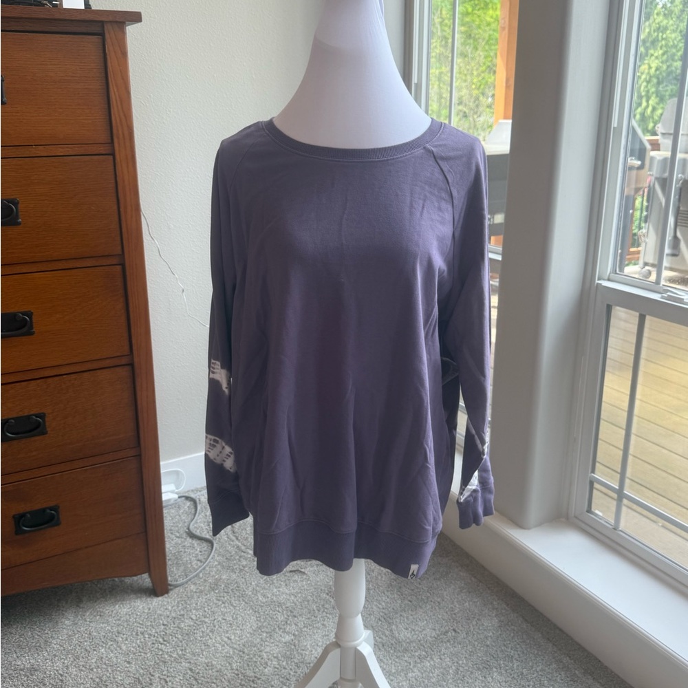torrid Relaxed Crewneck Sweatshirt in Dusty Plum 089